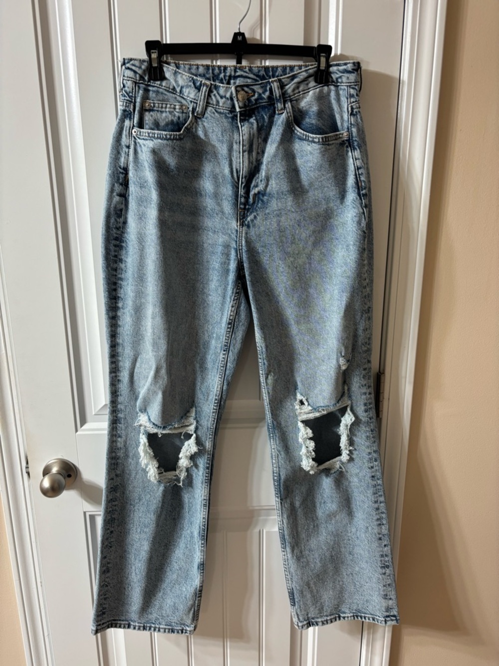 H&M Light Blue Ripped Jeans